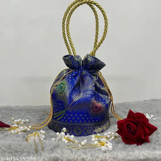 Elite Blue pouch Bag for Stylish Occasions